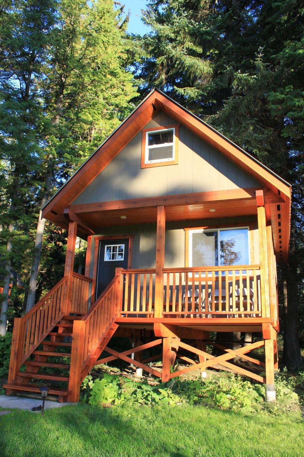Hidden Acres Farm And Treehouse Resort Terrace Exterior foto